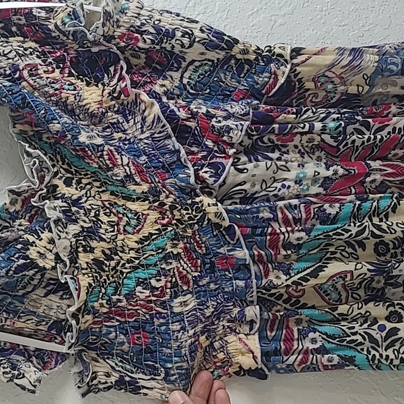 Anthropologie Vibrant Patterned Maxi Dress Size Large - Picture 5 of 7